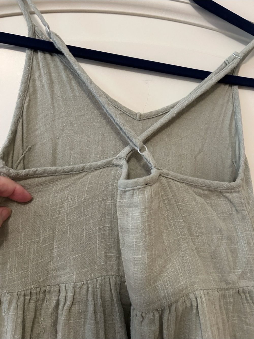 Able Lightweight Sage Green Tyler Strappy Maxi Dress - Picture 10 of 10